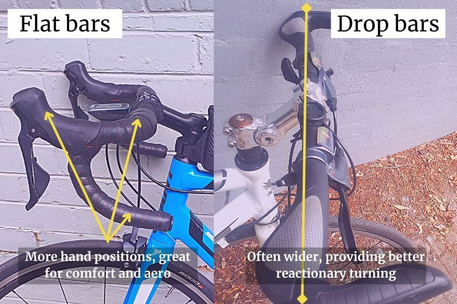 Flat Bar versus Drop Bar Which Is Better and Pros and Cons